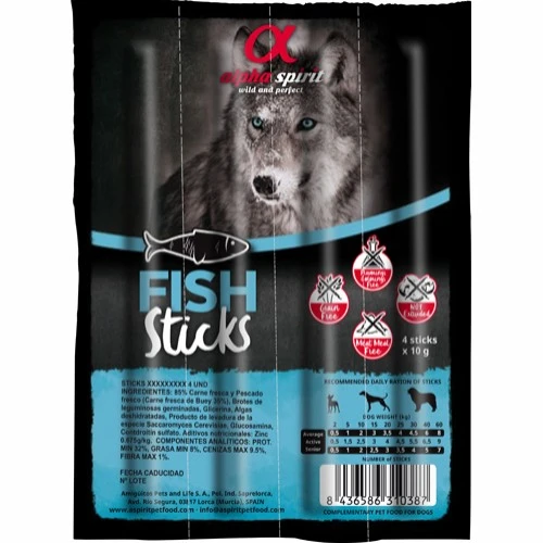 Alpha Spirit Fish Ristra Sticks - hundesnack med frisk fisk